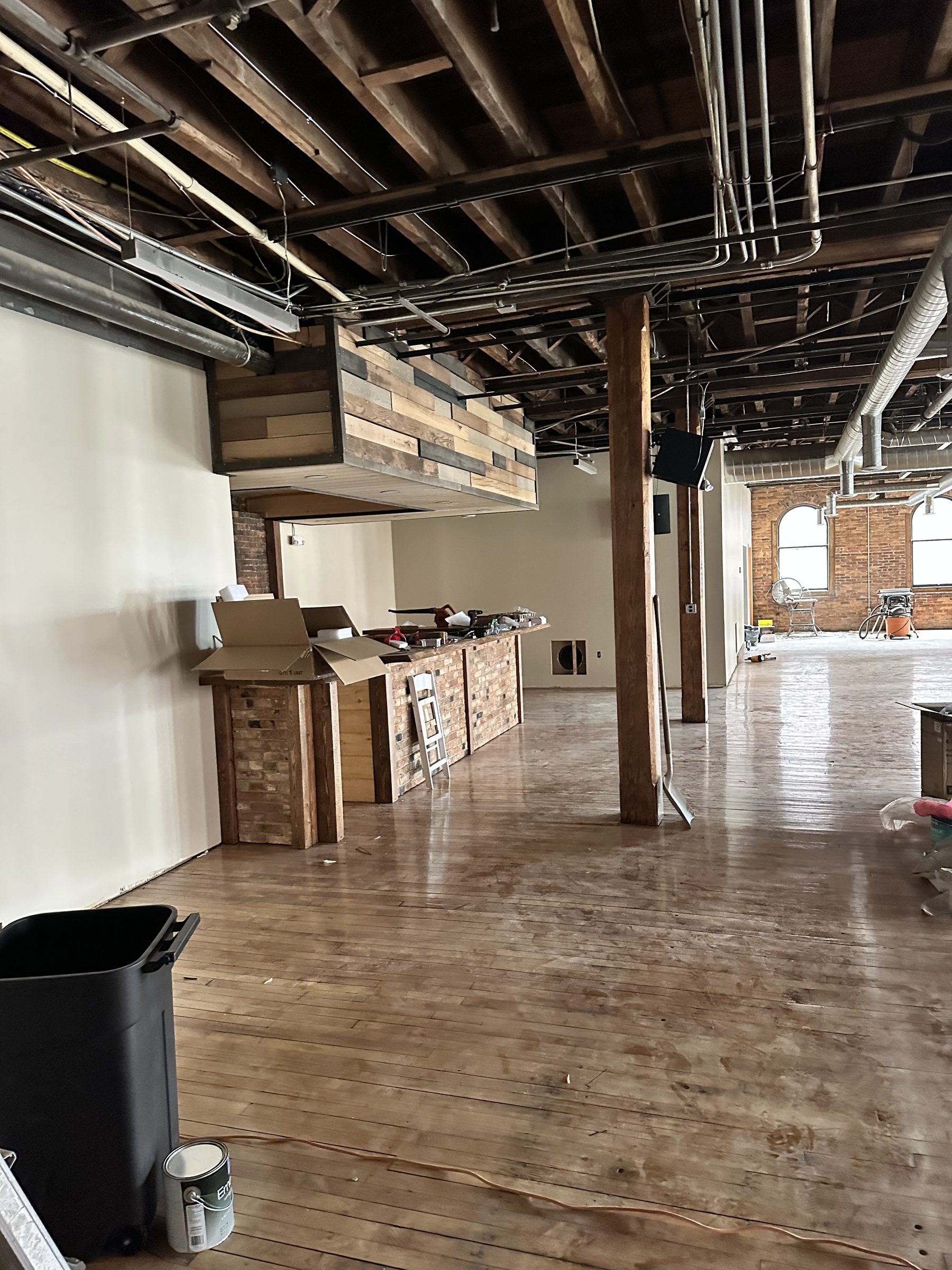 The bar with the open room beyond
